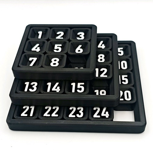 Number puzzle set new, 3d printed from esun pla+ material