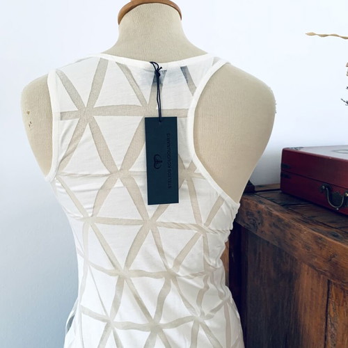 Top with cut-out shoulders by Stelios Koudounaris, new, size S