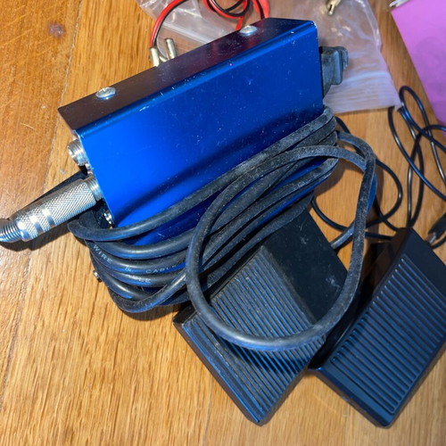 Tattoo kit like new with two tattoo motors, power supply and pedal