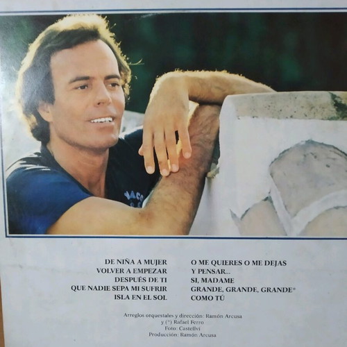Julio Iglesias de nina a mujer record like new, Latin