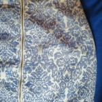 Φούστα New Look embroidery μεταχειρισμένη, μέγεθος S/M, λευκή και μπλε