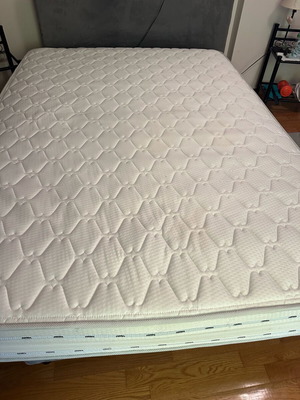 Mattress used 1.40x2.00 with yellowing from electric base