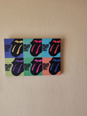Rolling Stones canvas print 45x30 cm like new
