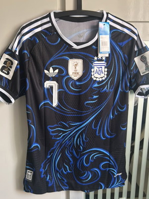 Adidas Φανέλα Εθνικής Αργεντινής De Paul FIFA World Cup 2026 Μέγεθος Medium