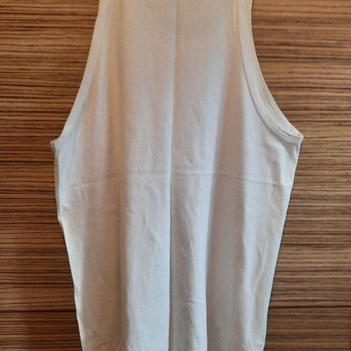 Hom sleeveless shirt used, white, size L