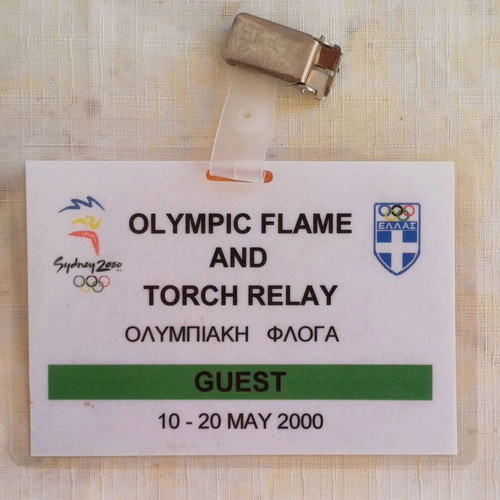 Sydney 2000 Olympic Games guest card like new, Olympic flame lighting