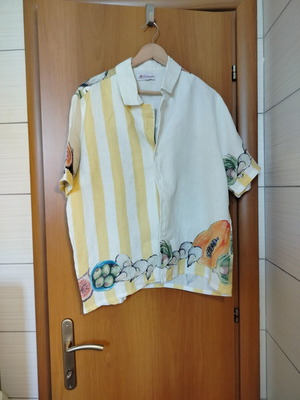 Karavan linen shirt like new, colorful, cool and comfortable