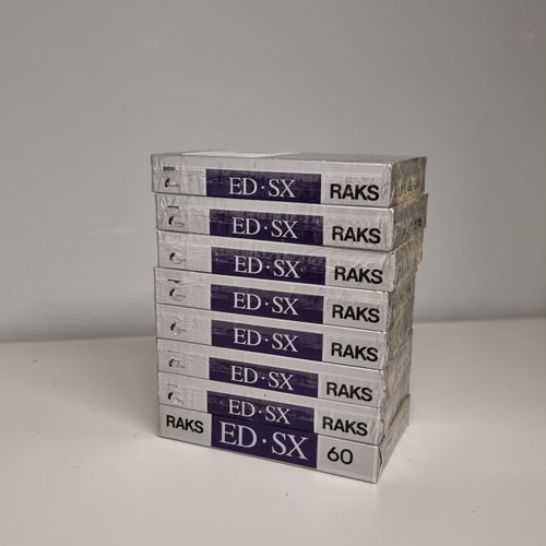 Raks ED-SX 60 Blank Audio Cassettes used