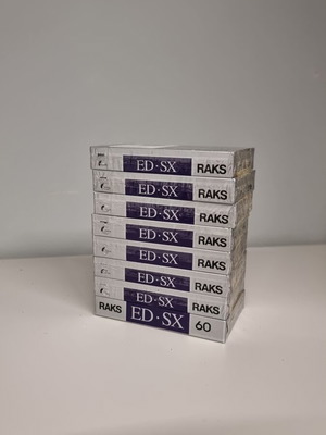 Raks ED-SX 60 Blank Audio Cassettes used