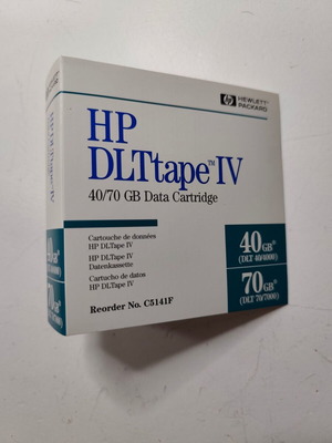HP DLTtape IV 40/70 GB Data Cartridge used C5141F