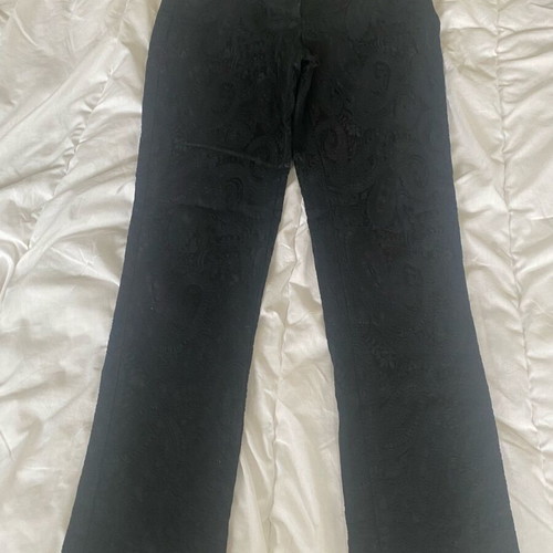 BSB black pants with embossed patterns like new, size M