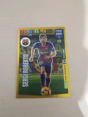 Sergi Roberto Barcelona Panini collectible card 2020-21 new