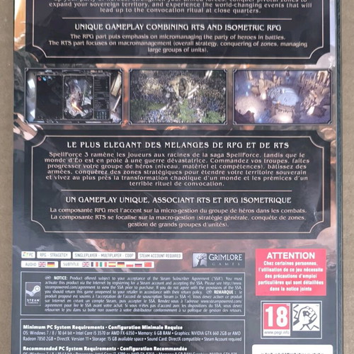 Spellforce III PC DVD-ROM like new, complete in case