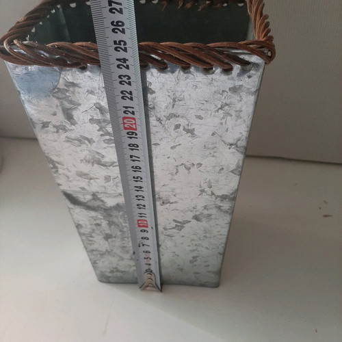 Galvanized garden containers like new, pack of 2