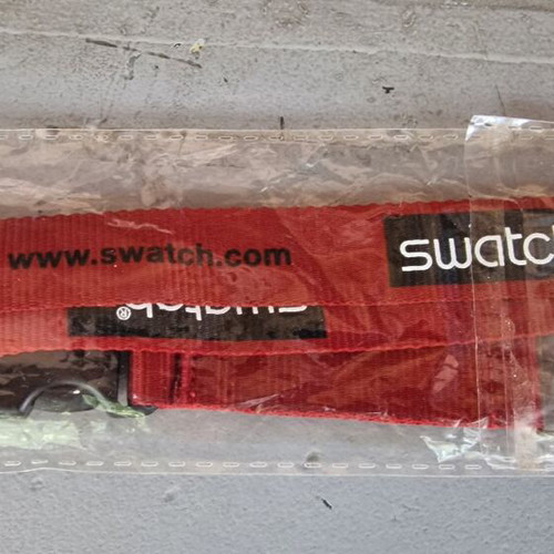 Swatch Collectible Lanyard New, Red