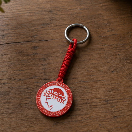 Olympiacos keychain, handmade, premium quality