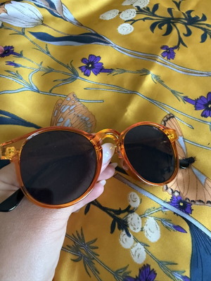 Sunglasses new, orange color with UV protection