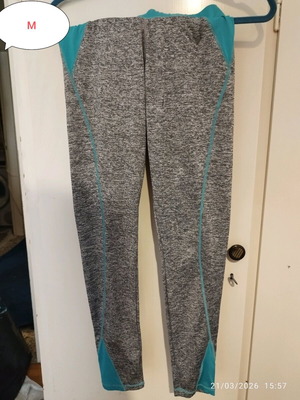 Women's leggings like new, size L, grey