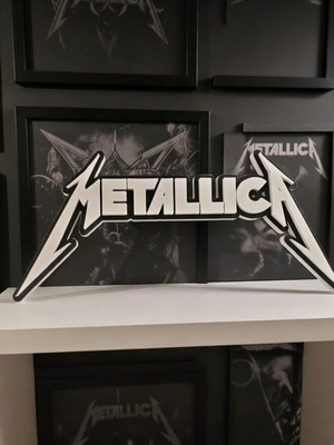 Διακοσμητικό Metallica Logo 3D εκτύπωσης καινούργιο
