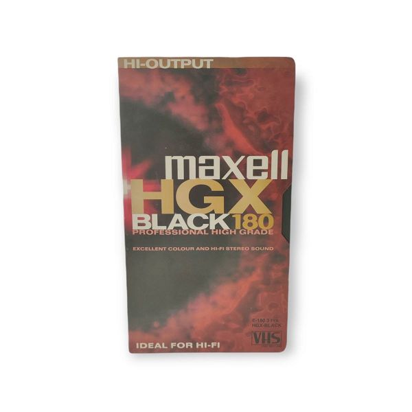  Maxell HGX Black 180 HiFi VHS (vinteo kaseta)