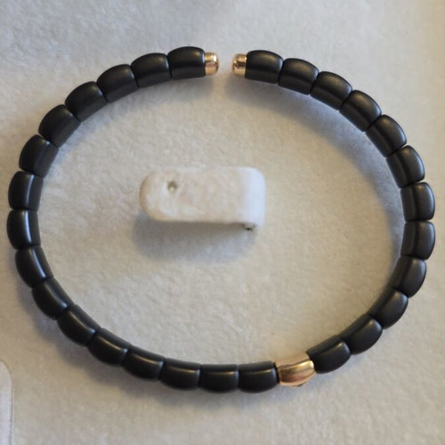 Bracelet with diamond, 18K gold and ceramic, Anna Maria Beleniotis
