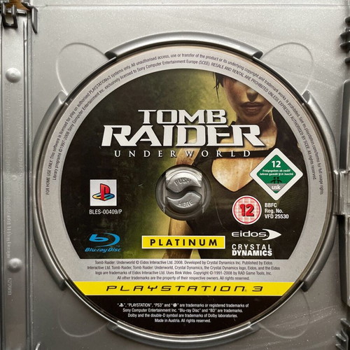 PS3 Tomb Raider Underworld used, set of 2 pieces