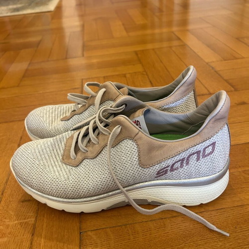 Mephisto Sano anatomical sneakers like new, grey and beige, size 38