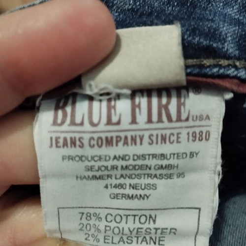 Jeans used, straight fit, size S and M, blue