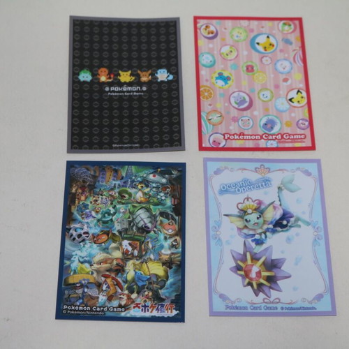 Nintendo Pokemon Center Japan card sleeves like new, set of 4