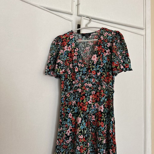 Long floral dress New Look, like new, multicolor, size S