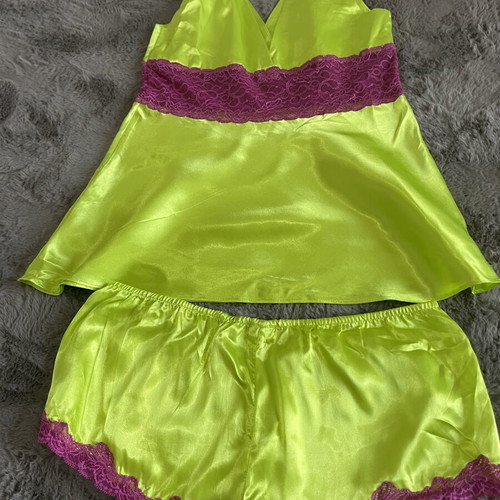 Yamamay pajama set like new, large, pink and yellow