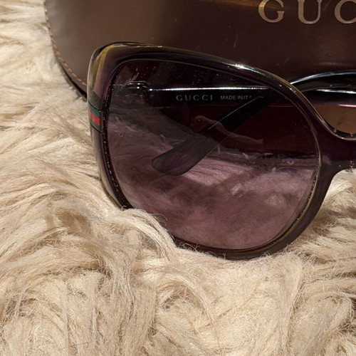 Gucci sunglasses like new, brown and green