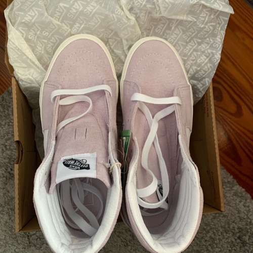 Vans Sk8-Hi new leather shoes size 36 light lilac