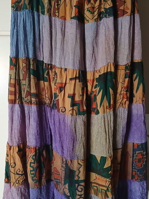 Boho maxi skirt patchwork from India