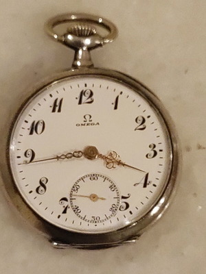 Omega τσέπης 35mm 1915 ασημί 0.900 σαν καινούργιο