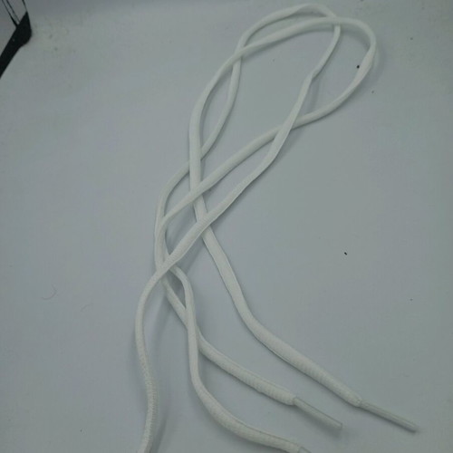 White shoelaces pair 0.81 cm