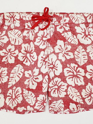 Men's Hawaiian Swim Shorts L red like new