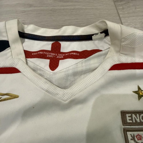 England National Team Vintage Jersey 2007-2009 John Terry #6 used Umbro