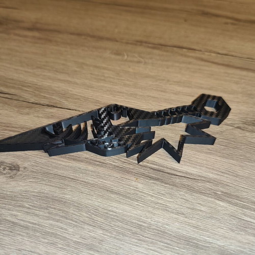Naruto 3D printed Kunai silhouette figure