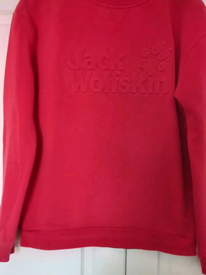 Jack Wolfskin sweatshirt like new, dark pink to red