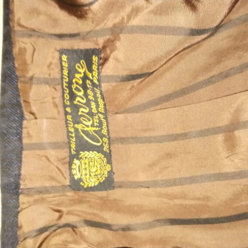Vintage jacket used, gray and blue, size L