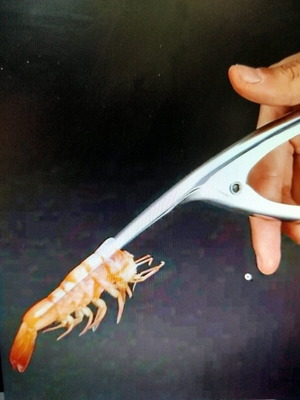 Shrimp shell remover tool stainless steel new