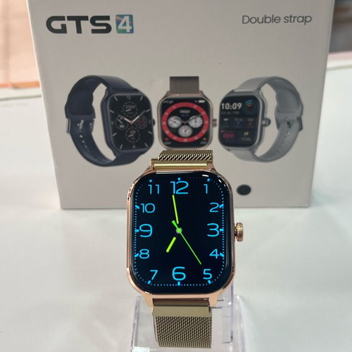 Samart Watch GT 4 with calls and notifications, new, gold