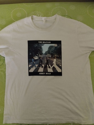 The Beatles Abbey Road T-shirt, H&M, white, size L