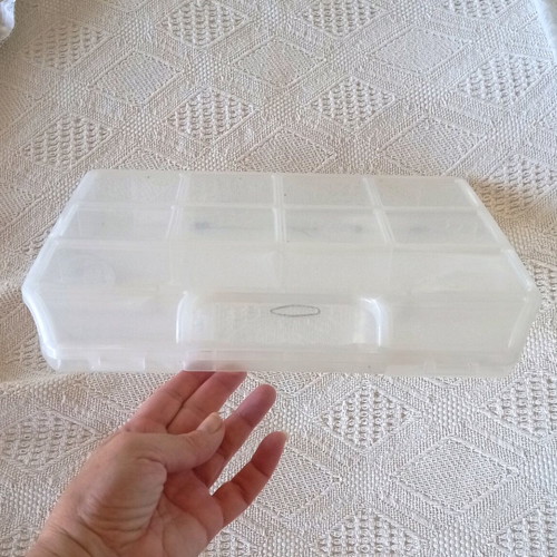 Plastic organizer case used, large