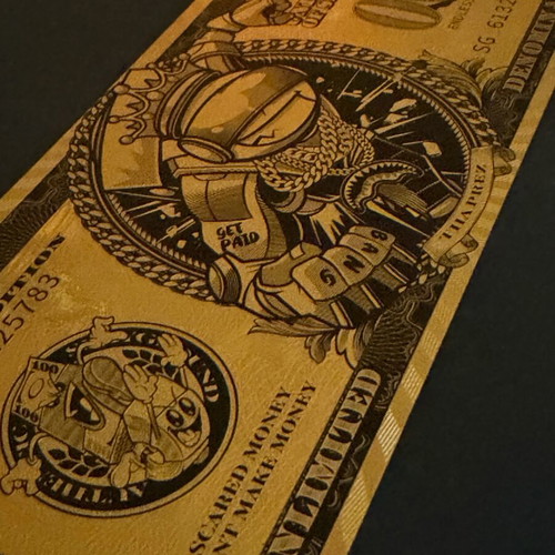 Sprayground Unlimited Denomination collectible golden ticket like new