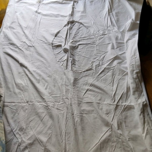 White duvet cover 1.50x2.20 traditional cotton handmade new
