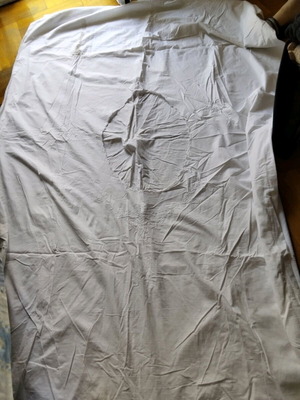 White duvet cover 1.50x2.20 traditional cotton handmade new