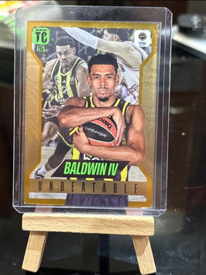 Baldwin IV 265 Unbeatable χρυσή παράλληλη κάρτα Panini EuroLeague