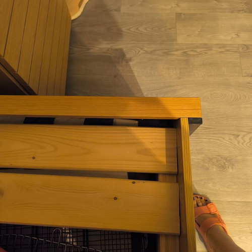 Bed chest handmade, like new, 1x2m with JYSK memory foam mattress
